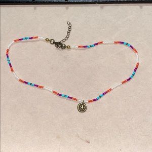 Life is Good Multi Color Smiley Choker